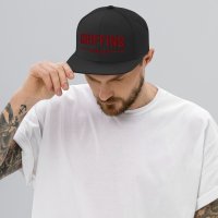 Casquette brodée flatcap noire - Griffins Hockey
